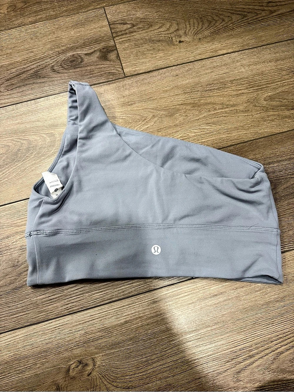 lululemon Align Asymmetrical Bra Gray Sports Bra Size 10